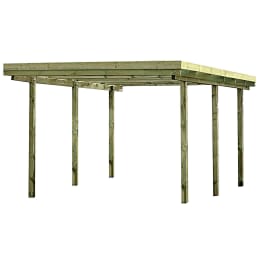Produktbild: Einzelcarport mit PVC-Flachdach Typ. AE Außenmaß 304x510cm