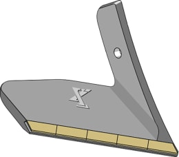 Technische Zeichnung: Industriehof® Scharflügel eXtreme® CARBIDE LINE rechts 340 mm, hartmetallbeschichtet