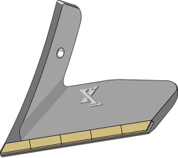 Technische Zeichnung: Industriehof® Scharflügel eXtreme® CARBIDE LINE links 340 mm, hartmetallbeschichtet