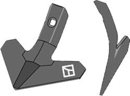 Produktbild: Industriehof® Gänsefußschar 200 x 6 mm für Grubber Kuhn