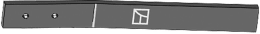 Technische Zeichnung: Industriehof® Ringmesser 450 x 60 x 6 mm, für Messeregge Kerner FP 6530, FP 6530 s