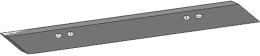 Technische Zeichnung: Industriehof® Ersatzmesser 520 x 80 x 8 mm für Packer Messerwalze Amazone