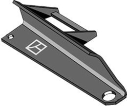 Produktbild: Industriehof® Streuflügel rechts, 400 mm x 8 mm, verstärkt, für Tellerstreuwerk Universalstreuer Bergmann
