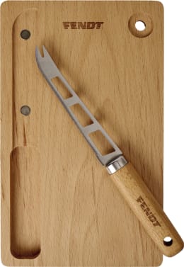 Produktbild: Fendt Schneidebrett 260 x 15 x 160 mm Buchenholz, mit Messer