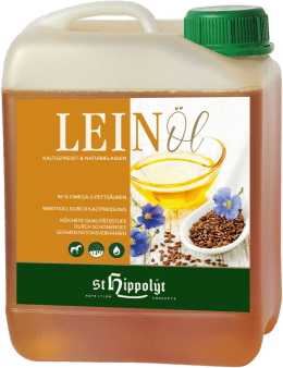 Produktbild: St. Hippolyt Leinöl mit ungesättigten Fettsäuren
