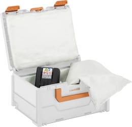 Produktbild: Cemo Brandschutzbox Li-SAFE 2-S 400 x 300 x 215 mm, für Lithium-Ionen-Akkus, 11563