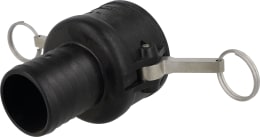 Produktbild: Agrotop Schnellkupplung Kupplung 2, Schlauchstutzen 50 mm Muffe mit Schlauchtülle, Edelstahlhebel, 10437