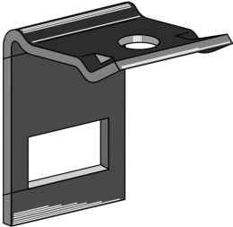 Produktbild: Industriehof® Zinkenhalter D 70 x 8 mm für Federzinken 45 x 12 mm, Passender Rahmen 80 x 80 mm, universal