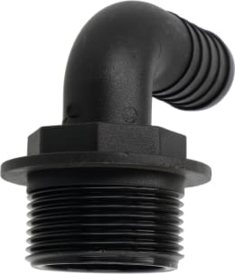 Produktbild: Agrotop Schlauchanschluss G 1 1/4 AG BSP Ø Tülle 25 mm 90 ° gebogen, 10627