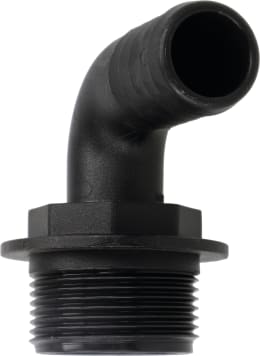 Produktbild: Agrotop Schlauchanschluss G 1 1/4 AG BSP Ø Tülle 25 mm 90 ° gebogen, 10627