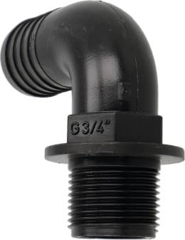 Produktbild: Agrotop Schlauchanschluss G 3/4 AG BSP Ø Tülle 25 mm 90 ° gebogen, 10622