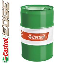 Produktbild: Castrol EDGE Motoröl im 208 Liter Fass, grün-weißes Metallfass mit rotem Markenaufdruck