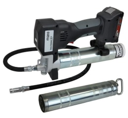 Produktbild: mato Akku-Fettpresse ACCU-GREASER 18V PREMIUM-S-LS AMP, für Pull-Off- und Lube-Shuttle®-Kartuschen, mit Akku