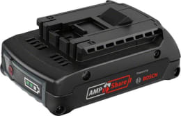 Produktbild: mato AMPShare Akku 18V, kompatibel mit Bosch Professional, schwarz mit Ladestandsanzeige