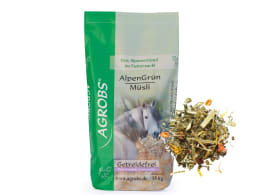 Produktbild: AGROBS AlpenGrün MÜSLI stärkearmes und zuckerarmes Fasermüsli mit Kräutern