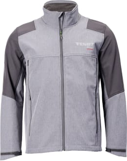 Produktbild: Fendt Softshelljacke Profi Herren blassgrau, nachtgrau