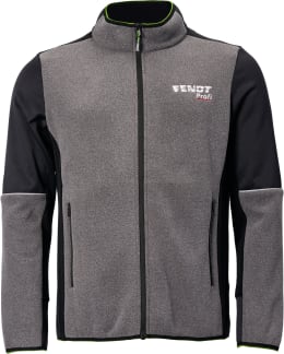Produktbild: Fendt Fleecejacke Profi Herren blassgrau, schwarz