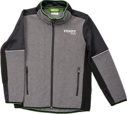 Produktbild: Fendt Fleecejacke Profi Kinder blassgrau, schwarz