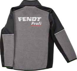 Produktbild: Fendt Fleecejacke Profi Kinder blassgrau, schwarz