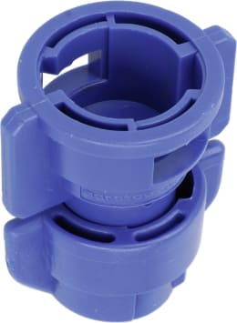 Produktbild: Agrotop Injektor-Doppel-Flachstrahldüse TurboDrop® HiSpeed Standard, 110-030, blau, Kappe Standard, 14042