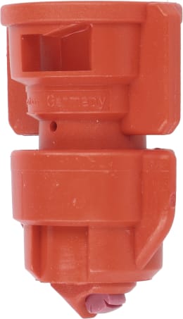Produktbild: Agrotop Injektor-Doppel-Flachstrahldüse TurboDrop® HiSpeed Standard, 110-040, rot, Kappe Standard, 14043