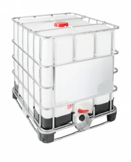 Produktbild: IBC-Container 1000 Liter mit Metallgitter und Kunststoffpalette