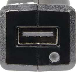 Produktbild: Herth + Buss Stecker 12 – 24 V, 1-polig, USB-Ladebuchse 5V/3A, integrierter Gleichspannungswandler