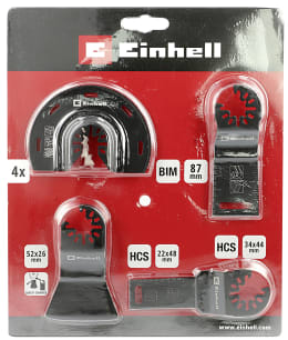 Produktbild: EINHELL Multifunktionswerkzeug-Zubehör Multi-Tool-Set Ho,Ku 4tlg.