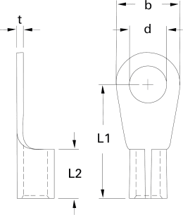 Technische Zeichnung: Herth + Buss Lötverbinder Ringform DIN 46211-A, feuerverzinnt
