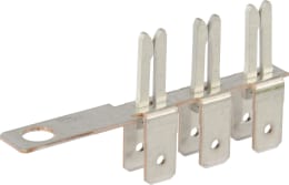 Produktbild: Herth + Buss Sammelschiene ATO 3-polig, mit Anschlusslasche, Steckbreite 6,3 mm, Steckhöhe 0,8 mm