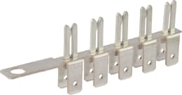 Produktbild: Herth + Buss Sammelschiene ATO 5-polig, mit Anschlusslasche, Steckbreite 6,3 mm, Steckhöhe 0,8 mm
