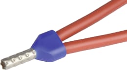 Produktbild: Herth + Buss Kabelendhülse Duo DIN ISO 46228/4 0,5 mm², weiß, teilisoliert, 50 252 180