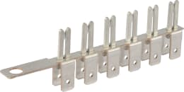 Produktbild: Herth + Buss Sammelschiene ATO 6-polig, mit Anschlusslasche, Steckbreite 6,3 mm, Steckhöhe 0,8 mm