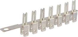 Produktbild: Herth + Buss Sammelschiene ATO 7-polig, mit Anschlusslasche, Steckbreite 6,3 mm, Steckhöhe 0,8 mm