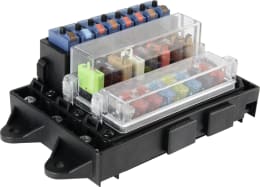 Produktbild: Herth + Buss Sicherungsdose 118 x 66 x 29 mm, 8-polig, Aufbau für Standard-Sicherungsautomat ATO