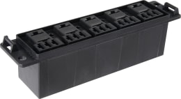 Produktbild: Herth + Buss Relaissockel 5-polig mit Halter, 5 Relaissteckplätze, 3 x Flachsteckanschluss 4,8 mm