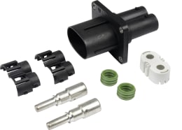 Set: Herth + Buss Steckgehäusesatz AKNH 50 mm², Rundsteckhülse, Hochstromstecker