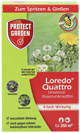 Produktbild: Protect Garden Loredo® Quattro Universal-Rasenunkrautfrei 250 ml Karton