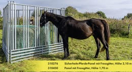 Lifestyle: Patura Panel B x H 3,00 x 1,70 m für Pferde, mit Fressgitter