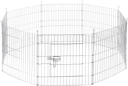 Technische Zeichnung: KERBL Freilaufgehege Ø 143 cm 8-eckig für Kaninchen und Meerschweinchen