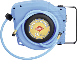 Produktbild: Airpress Schlauchaufroller für Druckluft, selbstaufrollend, Wandmontage, 9 m