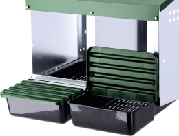 Produktbild: KERBL Legenest 2 Legeplätze 52 x 43,5 x 53 cm, Kunststoff, Metall, 73134