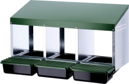 Produktbild: KERBL Legenest 3 Legeplätze 52 x 43,5 x 79 cm, Kunststoff, Metall, 73143