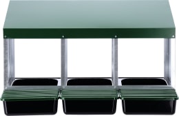 Produktbild: KERBL Legenest 3 Legeplätze 52 x 43,5 x 79 cm, Kunststoff, Metall, 73143