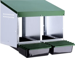Produktbild: KERBL Legenest 2 Legeplätze 52 x 43,5 x 53 cm, Kunststoff, Metall, 73134