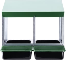 Produktbild: KERBL Legenest 2 Legeplätze 52 x 43,5 x 53 cm, Kunststoff, Metall, 73134