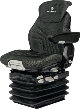 Produktbild: Grammer Traktorsitz Maximo® Professional für Fendt, Niederfrequenzfederung, Stoff, anthrazit/grün/silber