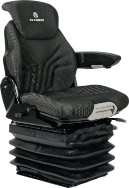 Produktbild: Grammer Traktorsitz Maximo® Professional für Fendt, Niederfrequenzfederung, Stoff, anthrazit/grün/silber