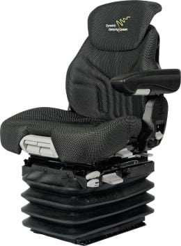 Produktbild: Grammer Traktorsitz Maximo® Dynamic für Fendt, Niederfrequenzfederung, Stoff, anthrazit/grün/silber