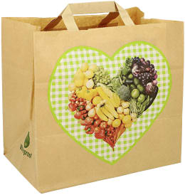 Produktbild: Obst-Tragetasche Kraftpapier